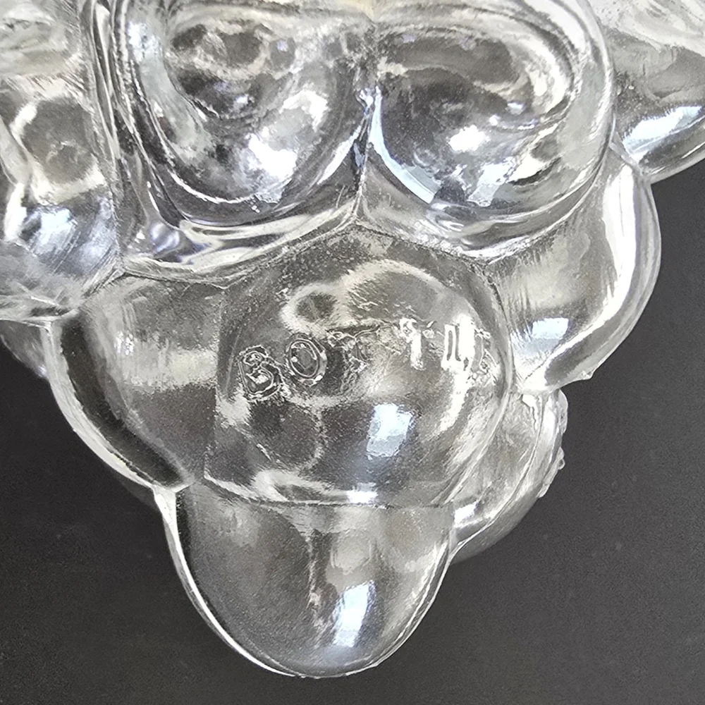Grape Cluster Glass Bottles (Set Of 3) Made In France, approx. 6